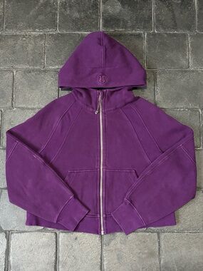 Lululemon scuba oversized full zip hoodies dramatic magenta purple size XS/S